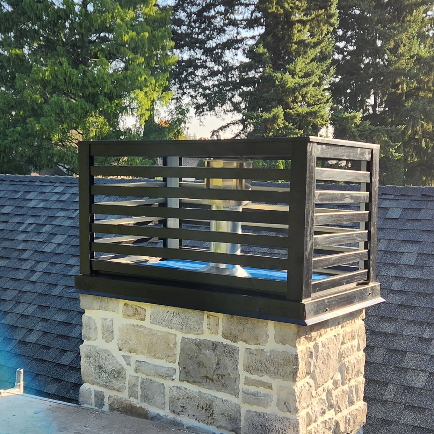 Detailed metal flashing installation diagram for Hope BC project